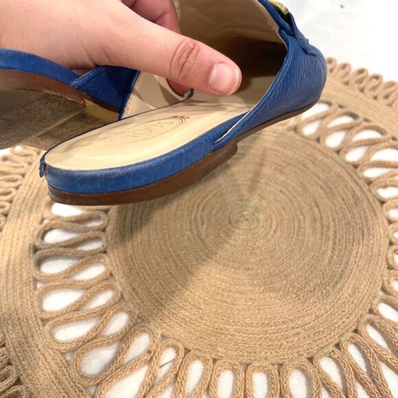 TOD’S Women’s Kate Chain Loafer Mules Capri Blue Size EU 36.5 - Picture 10 of 15